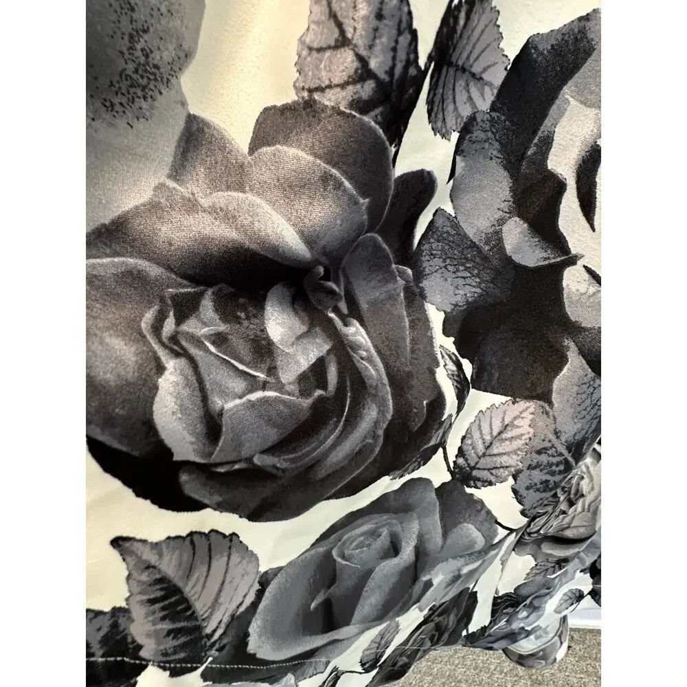 Speechless High Low Floral Gown Black Bodice White Rose Skirt 3 Whimsigoth Fairy